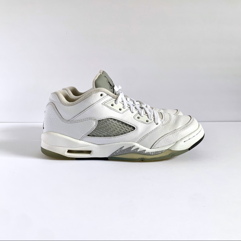 Nike Air Jordan 5 Retro Low GS Wolf Grey Sz 7Y